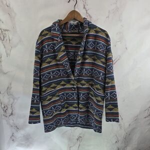 Vintage Multicolor Patterned Blazer